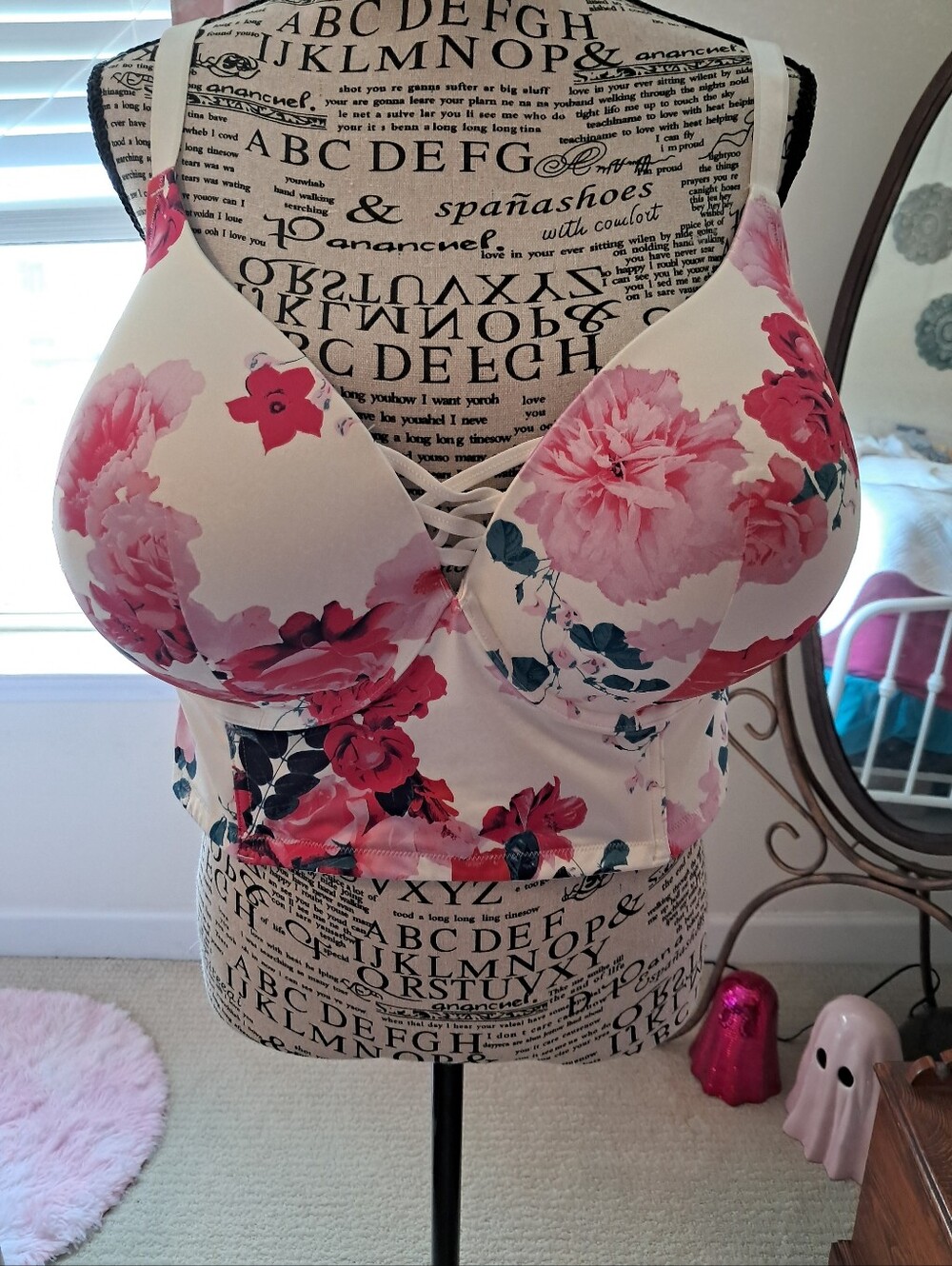NWT Torrid Floral Longline Bra 46 DDD